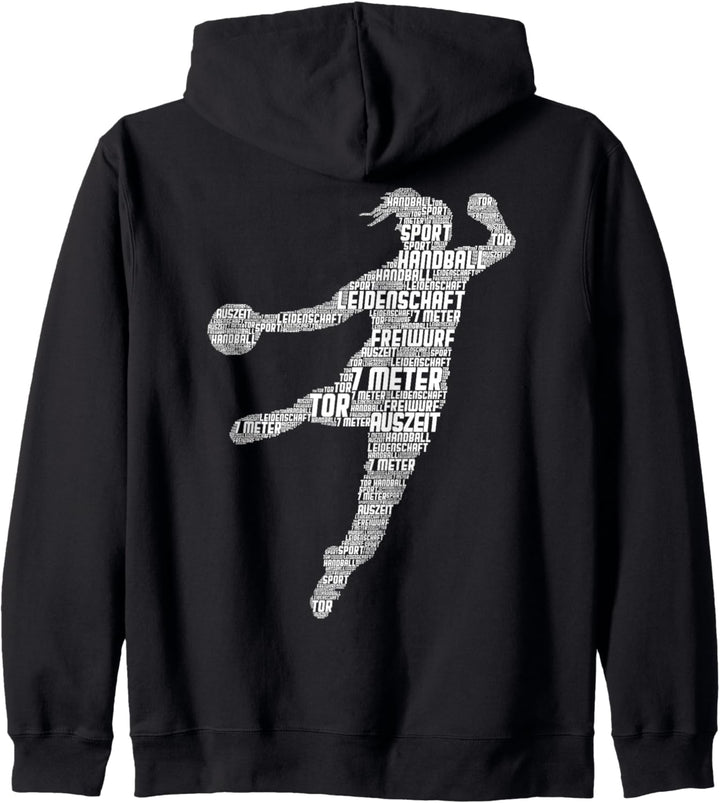 Handball Handballerin Handballspieler Mädchen Frauen Kinder Kapuzenjacke