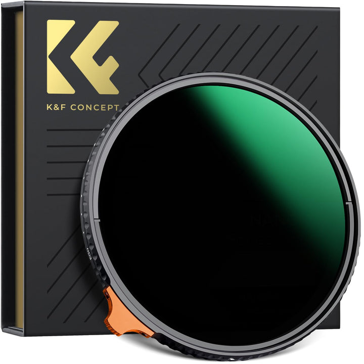 K&F Concept Nano X-Serie Variabler ND Filter ND3-ND1000 Graufilter 67mm(1.5-10 Blendenstufen), 67mm