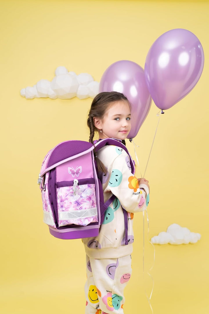 Belmil Classy Schulranzen Set 4 - teilig (403-13/AG/S) Chic Charms, Chic Charms