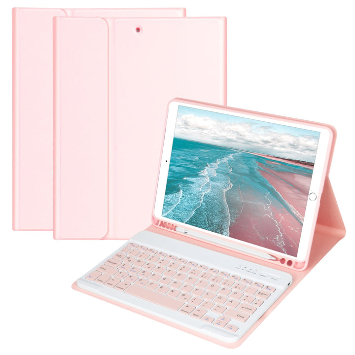 Tastatur Hülle 10.2 Zoll für IPad 9th Gen 2021/8th Gen 2020/7th Gen 2019/IPad Air 3 Gen 2019/IPad Pr