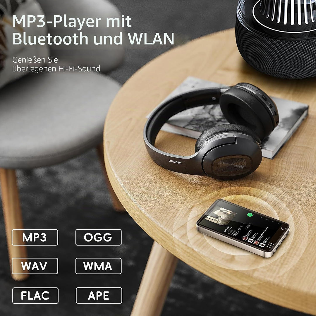 HIFI WALKER G7 MP3-Player mit Bluetooth & WLAN, Android 13, 144 GB Speicher, 3 GB RAM, 4-Zoll HD-Tou