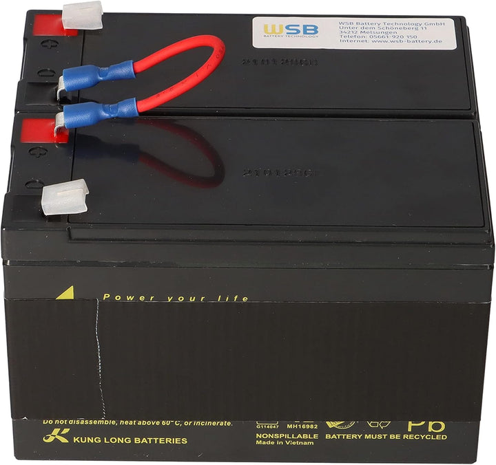 Akku kompatibel APC Back UPS RS 1200 1500 ersetzt RBC109