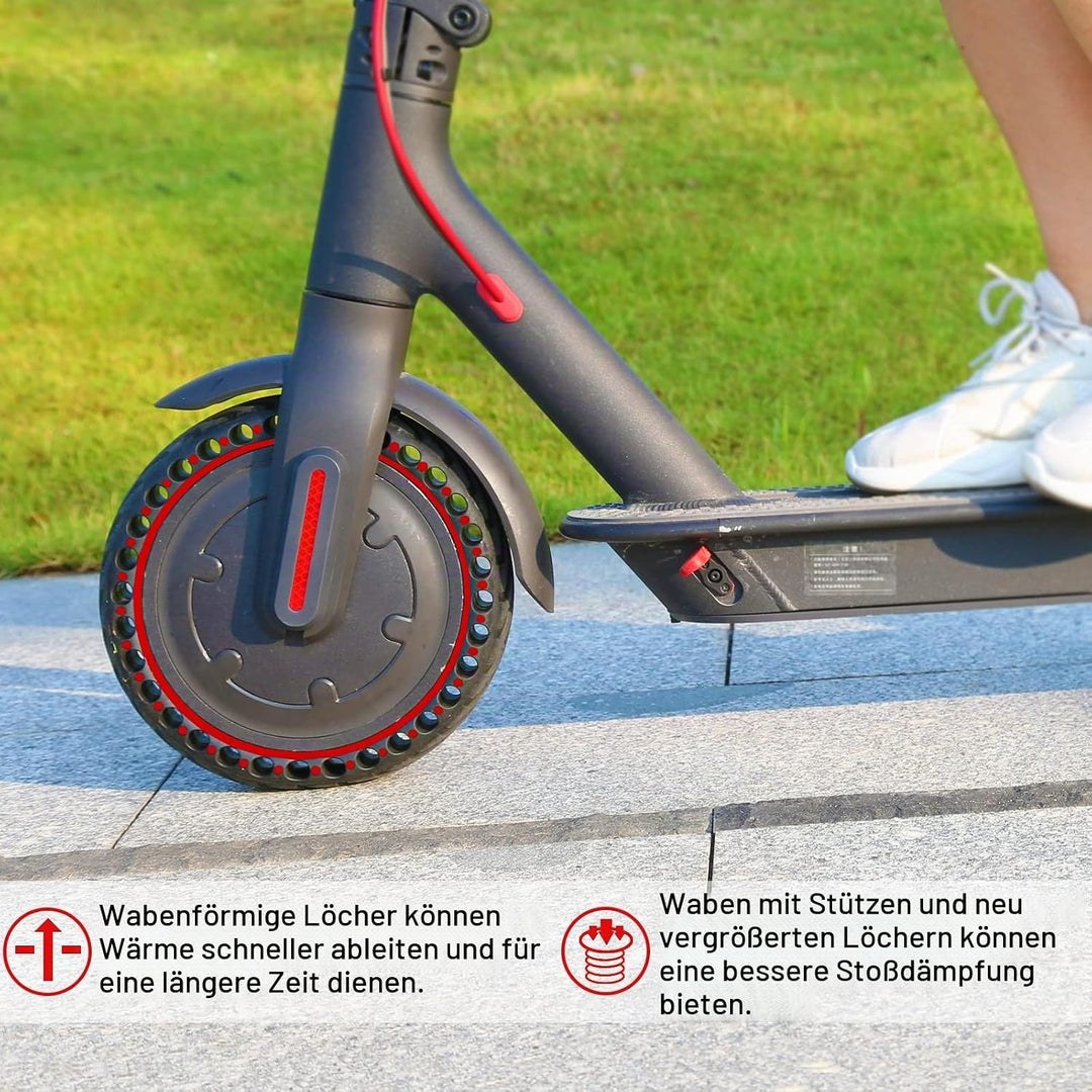 BANGTING 2 PCS 8,5 Zoll E Scooter Solid Reifen, 8 1/2 x2 Vollgummireifen, 50/75-6.1 Ersatzreifen für