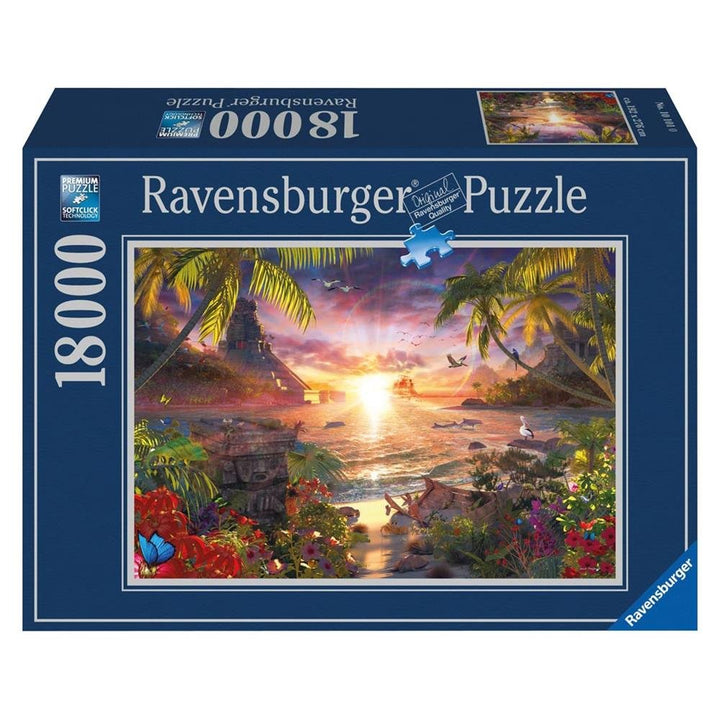 Ravensburger 17824 - Paradiesischer Sonnenuntergang-Puzzle, 18000 Teile