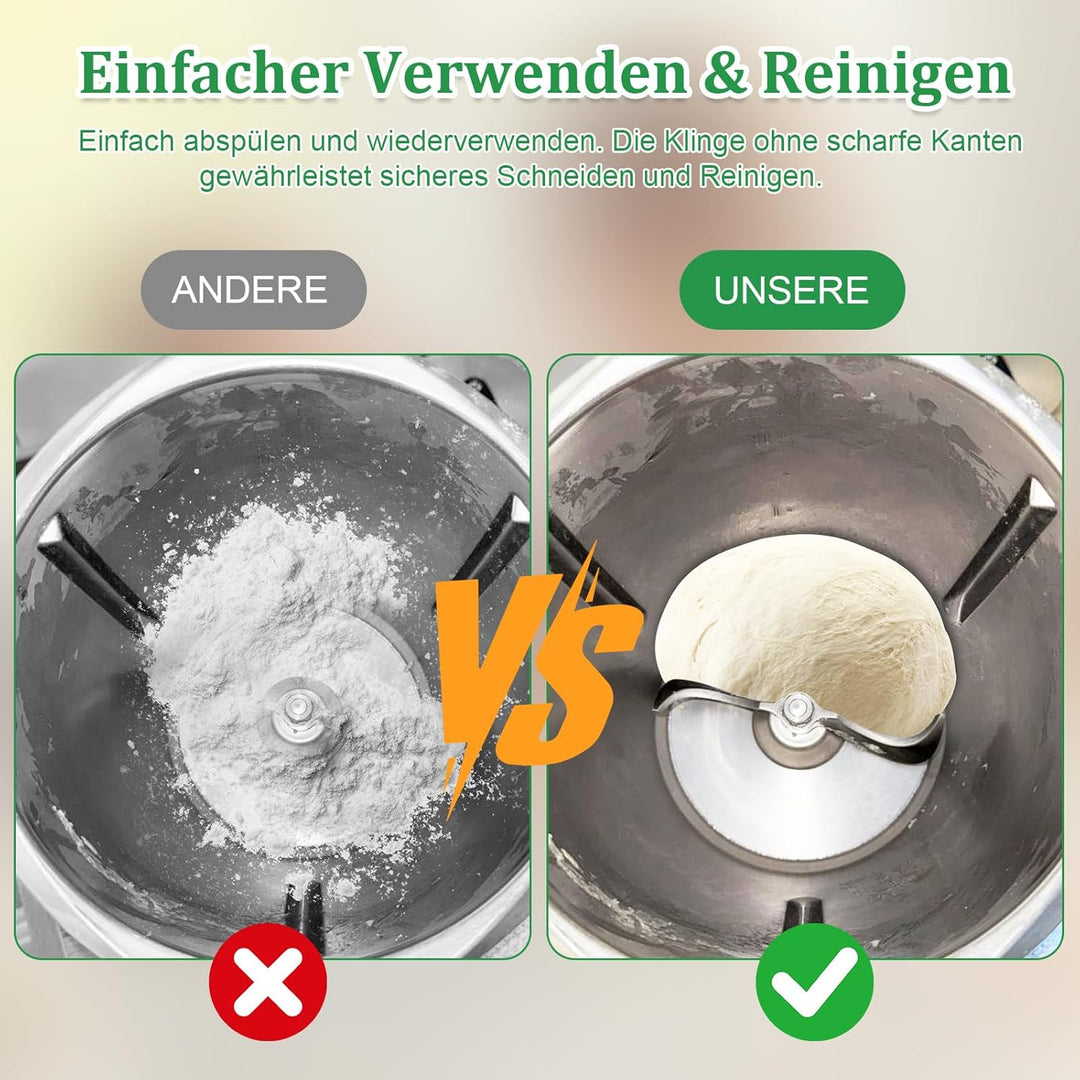 Messer für Vorwerk Thermomix TM6 / TM5 Edelstahl Teigmischmesser, Ersatzteile für Thermomix Teigmess