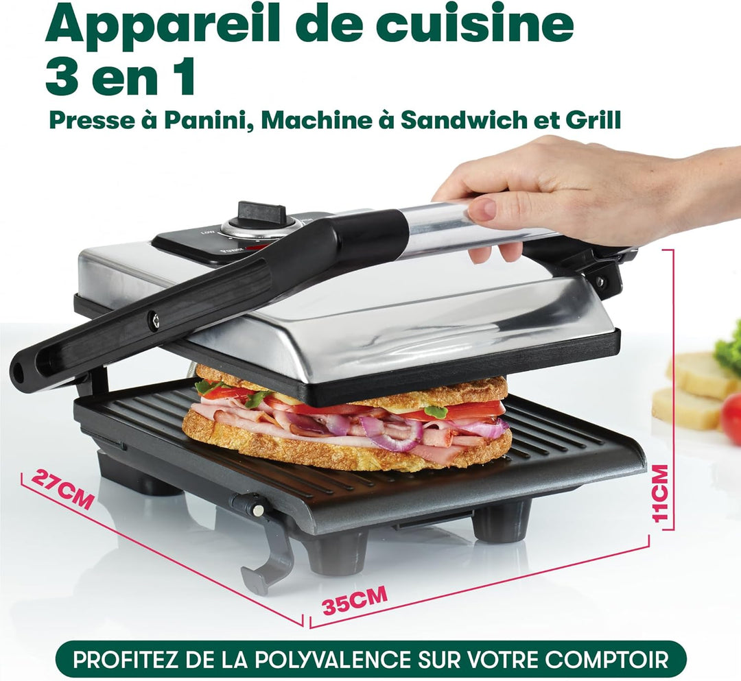 bella Panini-Presse, Sandwichmaker und elektrischer Indoor-Grill mit doppelten antihaftbeschichteten
