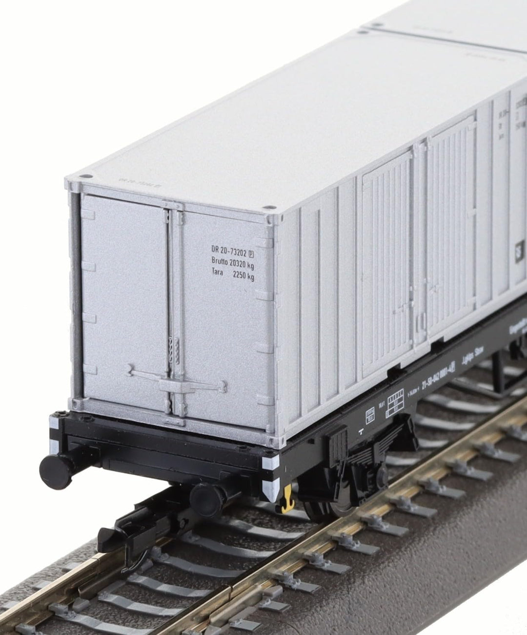 Tillig 01109 TT 2er Set Containertragwagen Lgklps, Deutschen Post, Ep. IV