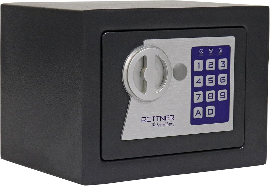 Rottner Möbeltresor Jupiter 1, Elektronikschloss mit mechanischer Notöffnung und 2 Schlüssel, anthra