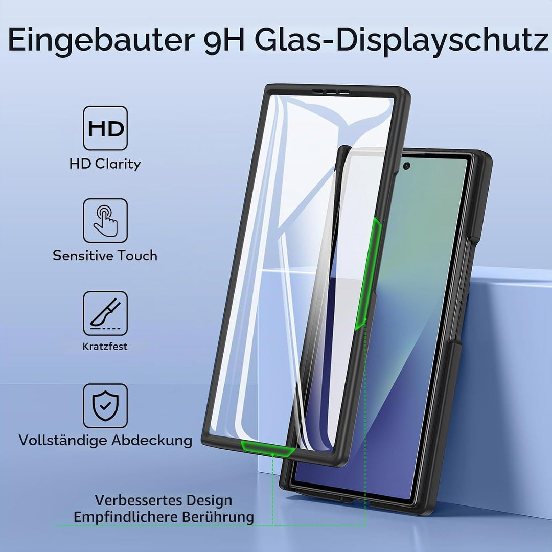 für Samsung Galaxy Z Fold 7 Hülle [Kompatibel mit MagSafe] mit Displayschutzfolie &amp; Scharnier Schutz