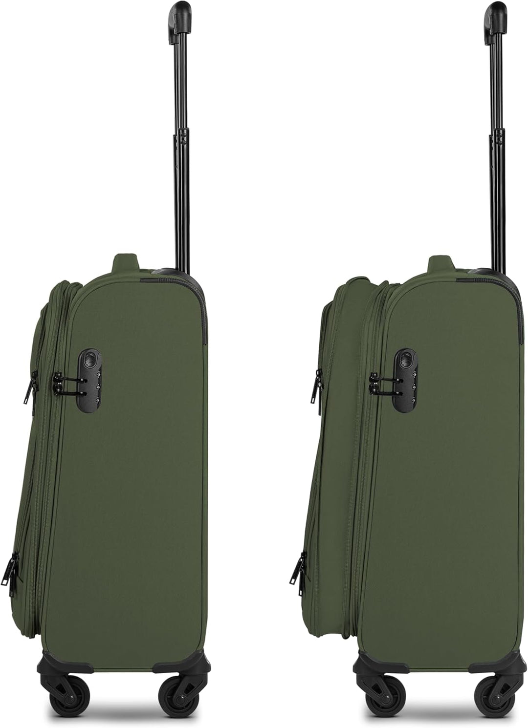 SMARTBOX Weichgepäck Kabinen-Koffer für Damen & Herren | Kleiner Cabin-Trolley 36 x 23 x 57 cm | 4 R