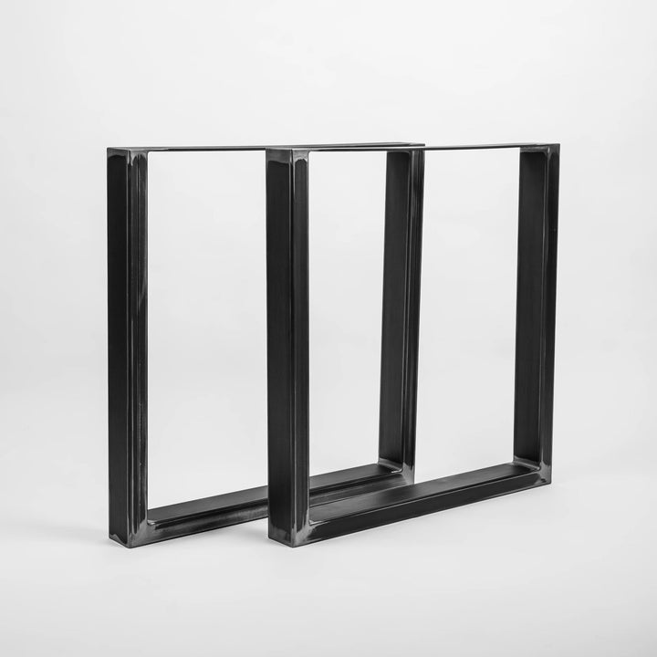 2 Stück Massive TISCHGESTELLE, Tischkufen für DIY Möbel wie Esstisch, Schreibtisch, Bistro | Vierkan