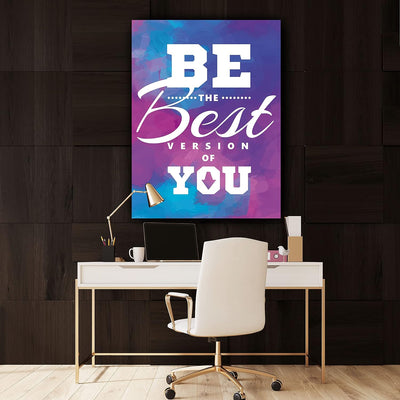 wandmotiv24 Deko Acrylglas Wand-Bild, Grösse 60x45cm, Hochformat, Best Version of You, Pastell, Bild