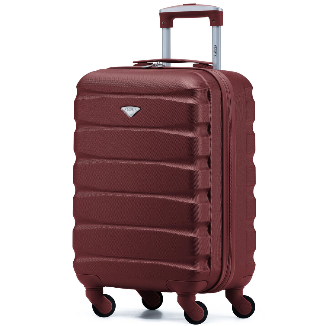 Flight Knight Leichte 4-Rad-abs-hartschalenkoffer Handgepack, Zugelassen Fur Uber 35 Fluggesellschaf