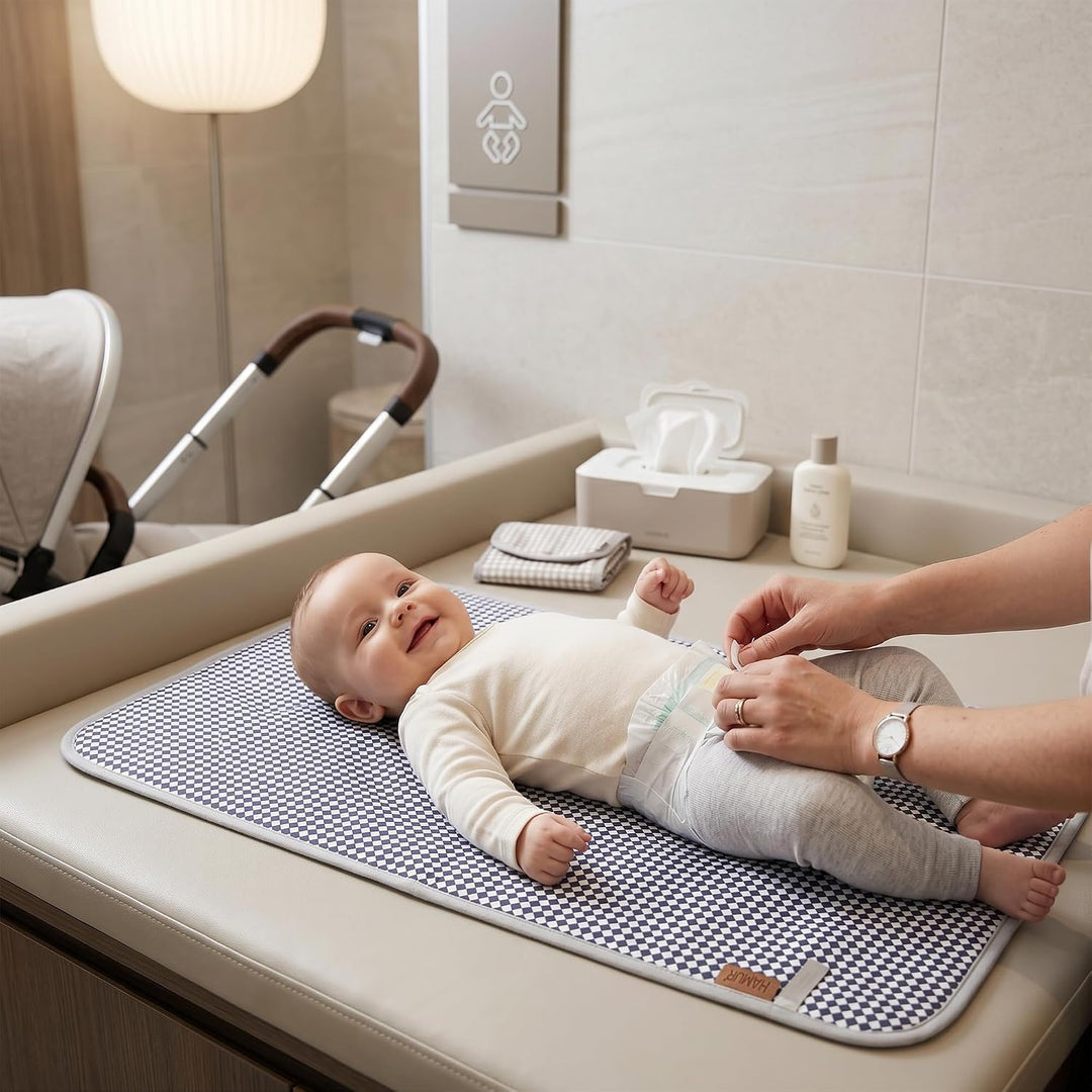 Hamur Home Tragbare Wickelunterlage Wasserdichte 40 x 70 cm 3er Set, Wiederverwendbare Baby Wickelau