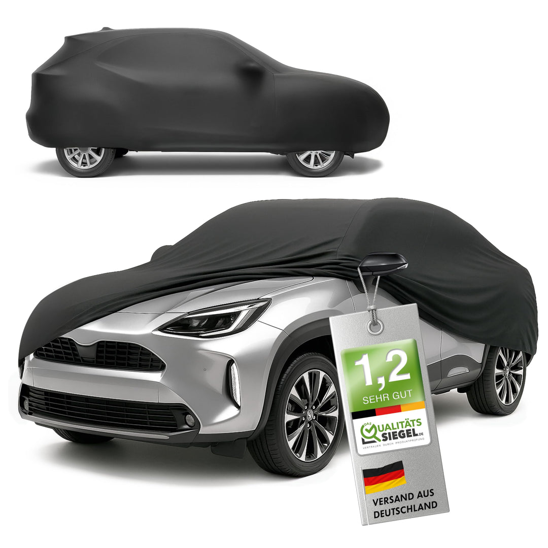 WALSER Premium Abdeckung Auto Indoor Stretch Plus Qualitätssieger Sehr Gut* Autoabdeckung Winter Aut
