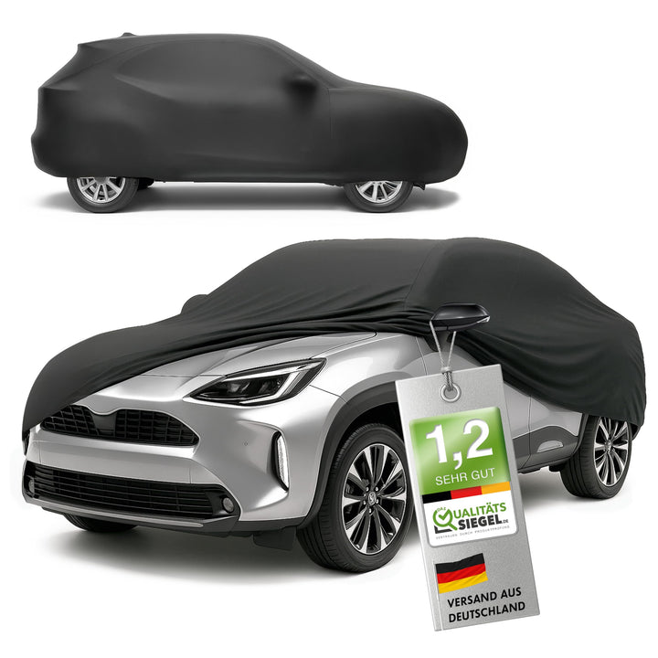 WALSER Premium Abdeckung Auto Indoor Stretch Plus Qualitätssieger Sehr Gut* Autoabdeckung Winter Aut