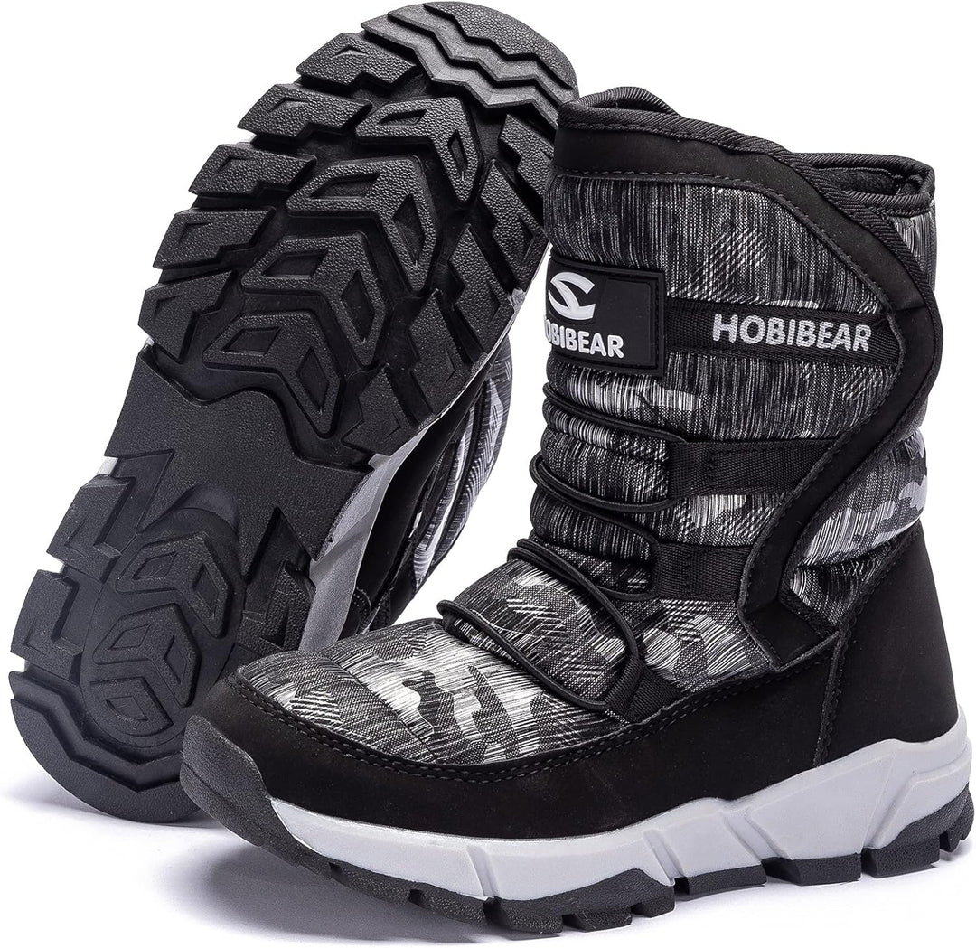 GUBARUN Schneestiefel Jungen Mädchen Winterstiefel Kinder Winter Outdoor Wasserdicht Warme Stiefel 2