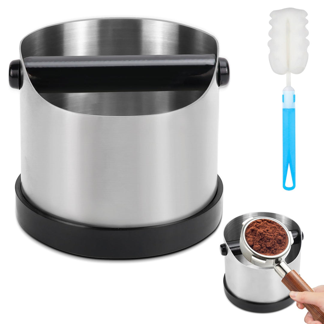 Abklopfbehälter für Siebträger, Kaffeesatz Abschlagbehälter, Kaffeesatzbehälter, Knock Box, Espresso