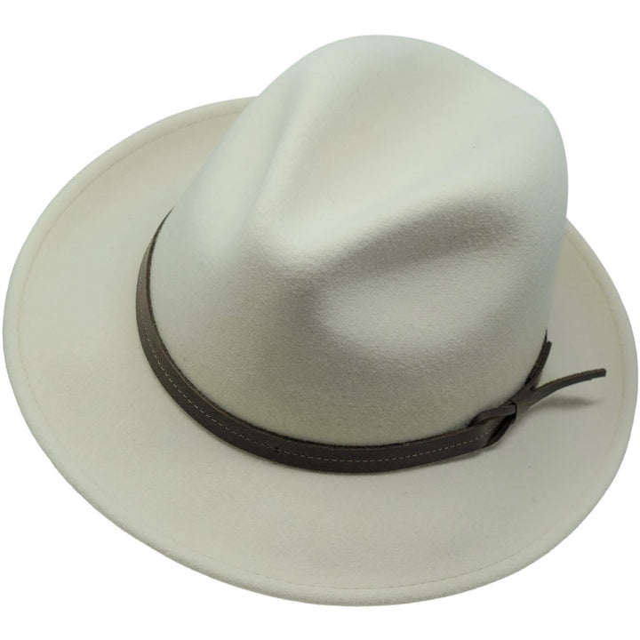 The Stoker – leichte breite Krempe – wasserabweisend – Fedora Trilby Style Filzhut XS Roh, XS Roh