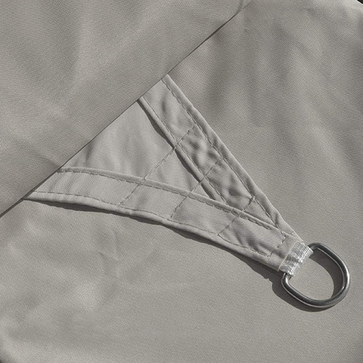 Sonnensegel 5x5m grau rechteckig | wasserfest UV-Schutz Sonnenschutz aus reissfestem Polyester wette