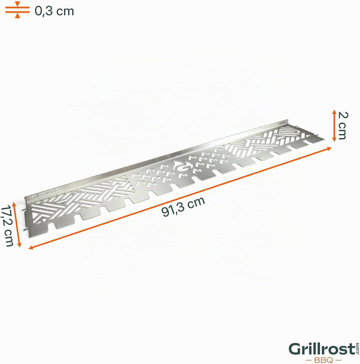 Grillrost.com Das Original Edelstahl Multistation | Warmhalterost für Napoleon Rogue 625 | Hähnchenk