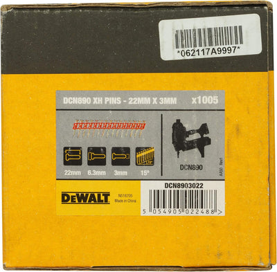 Dewalt XH-Nägel DCN8903022 (verzinkte, für Beton und Stahl, 22 x 3mm, passend zu Dewalt 18 Volt Akku