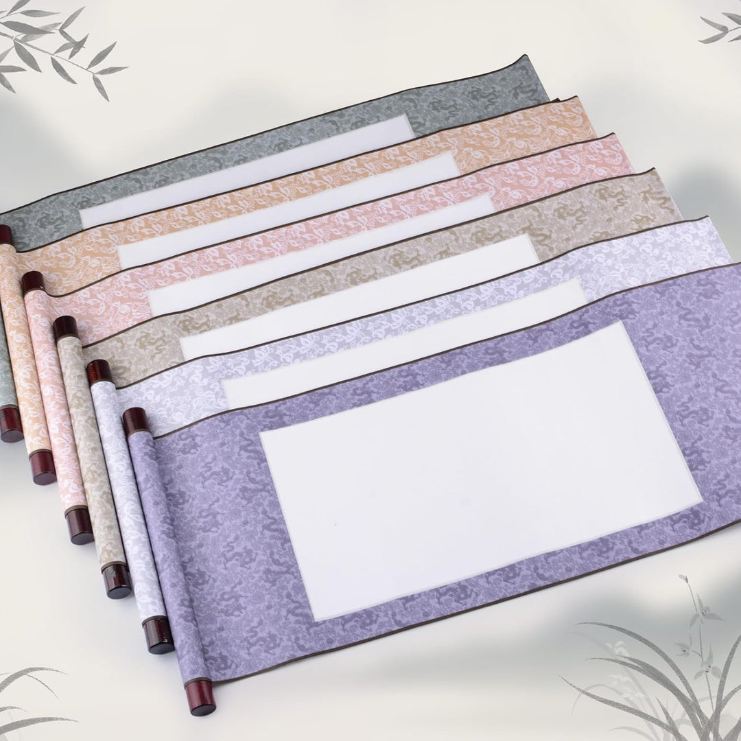 WANDIC Leere Hängerolle, Set Mit 6 leeren Malrollen Für Chinesische Kalligraphie, Chinesische Papier
