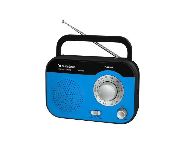 Sunstech RPS560BL Tragbares Radio, blau, blau