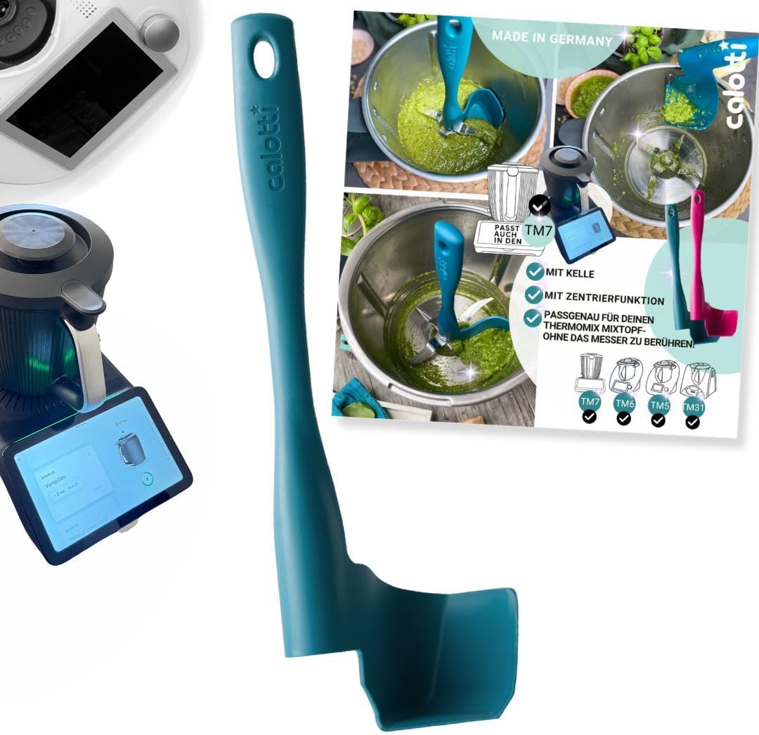 Calotti® Drehkellenspatel für Thermomix® TM5®,TM6® und TM31® zum Entnehmen, Schöpfen und Portioniere