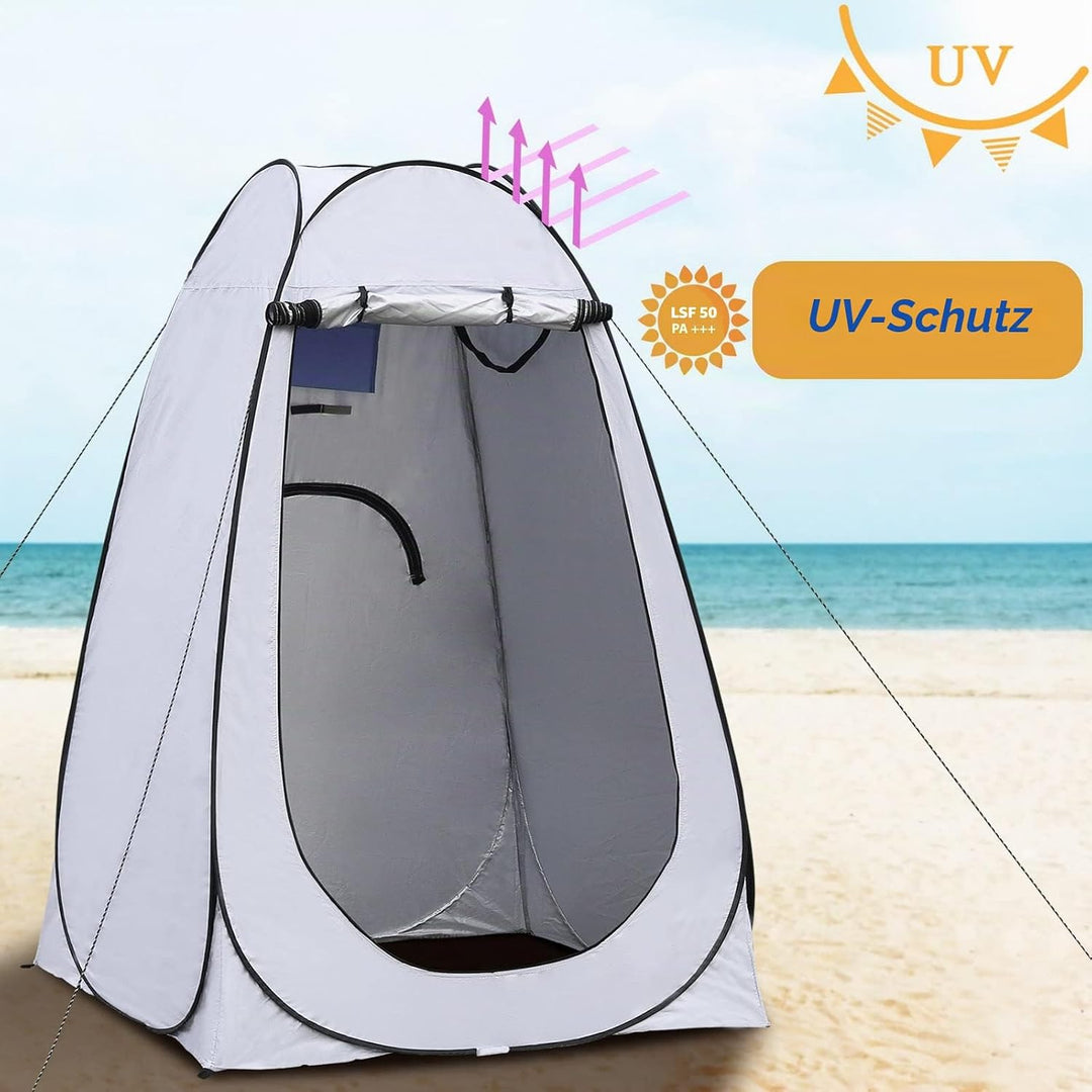 TUKAILAI Camping Toilettenzelt Duschzelt Pop Up Umkleidezelt Privatsphäre Toilette Umkleidekabine La