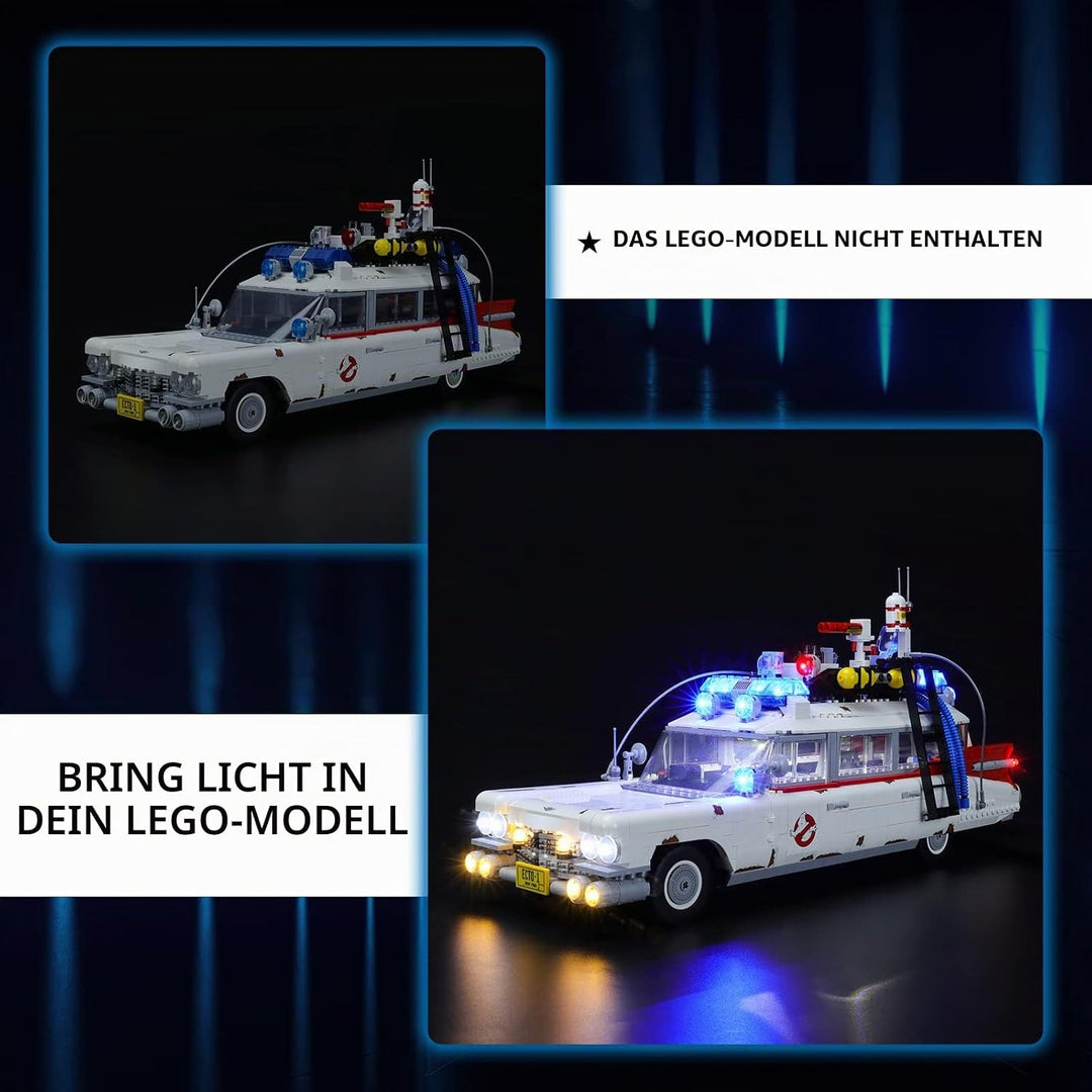 YEABRICKS LED Licht für Lego-10274 Creator Expert Ghostbusters ECTO-1 Bausteine Modell (Lego Set Nic
