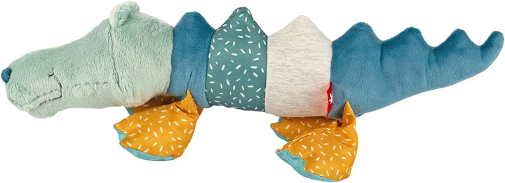 Sigikid 43234 Patchwork Stofftier, Mehrfarbig/Krokodil