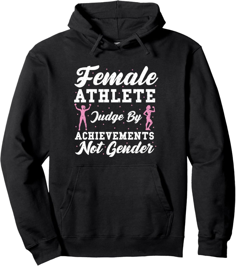 Athlet: Female Athlete Judge By Achievem - Fitness Pullover Hoodie