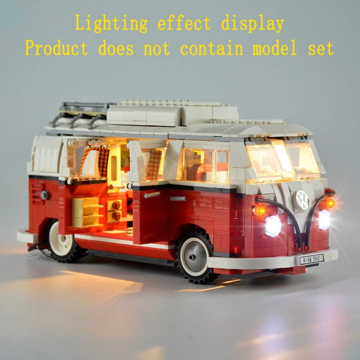 GEAMENT LED-Beleuchtungsset Kompatibel mit Lego T1 Campingbus (T1 Camper Van) Creator Expert 10220 (