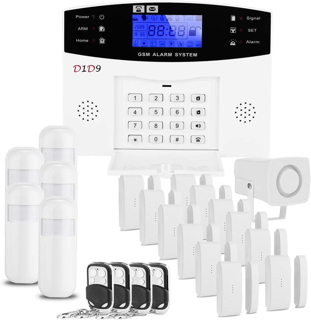 D1D9 Home-GSM WiFi Alarmanlage kabellos Abschreckung Einbrecher für Haussicherheit