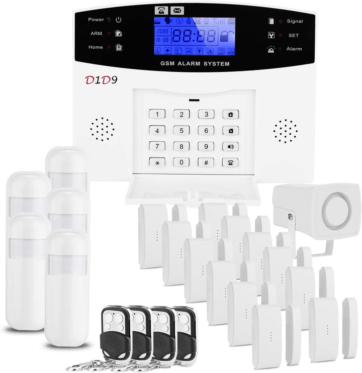D1D9 Home-GSM WiFi Alarmanlage kabellos Abschreckung Einbrecher für Haussicherheit