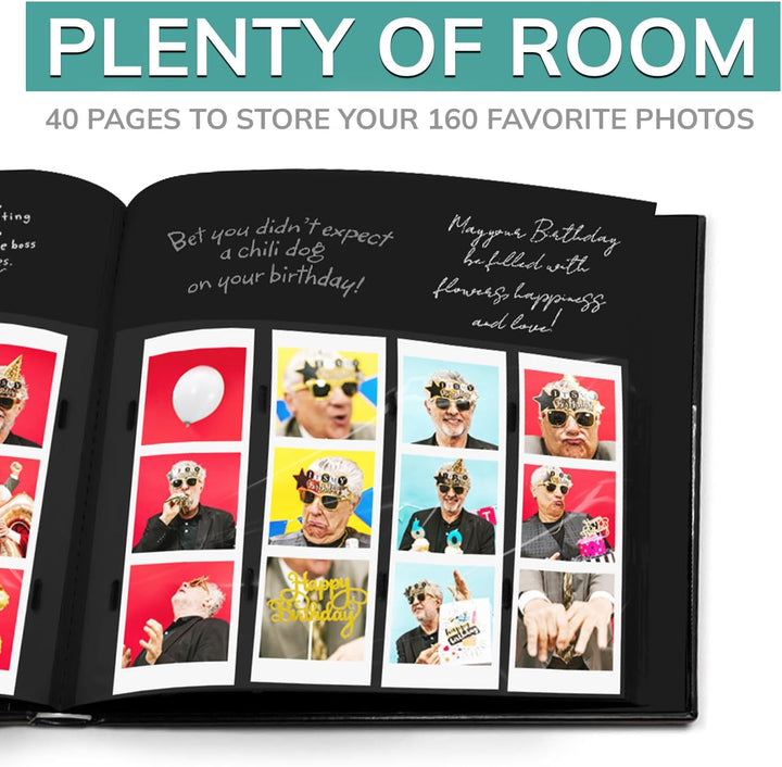 Photo Booth Frames – Schwarzer Einband, Fotoautomaten, Hochzeitsandenken, Gästebuch, Album, DIY-Bild