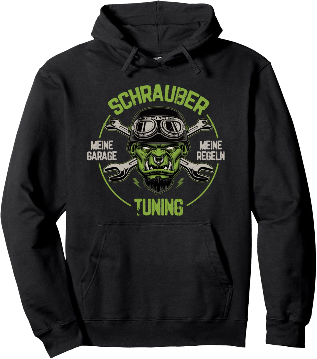KFZ Mechaniker Schrauber Garage Tuning Meine Regeln Geschenk Pullover Hoodie