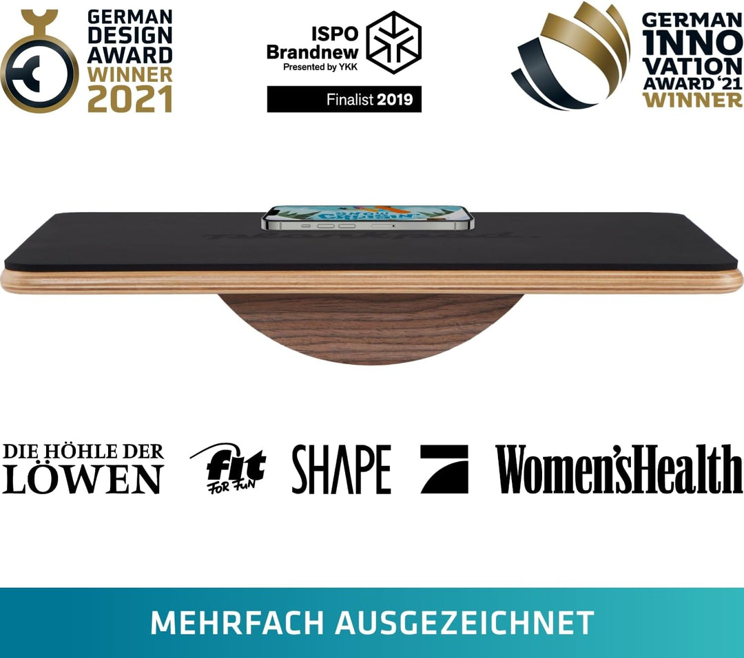 Plankpad PRO – interaktiver Ganzkörper-Trainer & Balance Board - Plank Bauchmuskel Trainer inkl. Sma