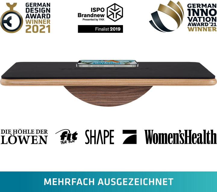 Plankpad PRO – interaktiver Ganzkörper-Trainer & Balance Board - Plank Bauchmuskel Trainer inkl. Sma