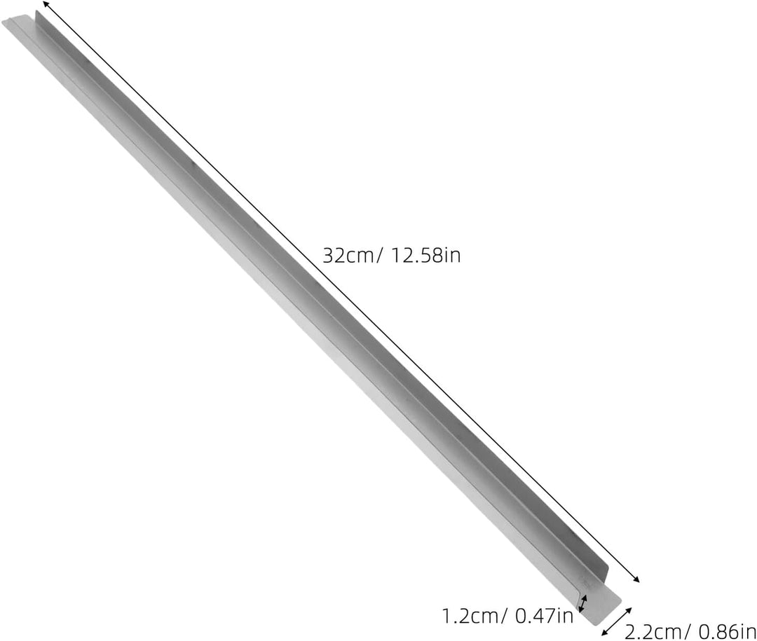 Operitacx 2 Stück Edelstahl Trennstangen 32cm Lang für Gewerbliche Lebensmittelbehälter Rostfrei und