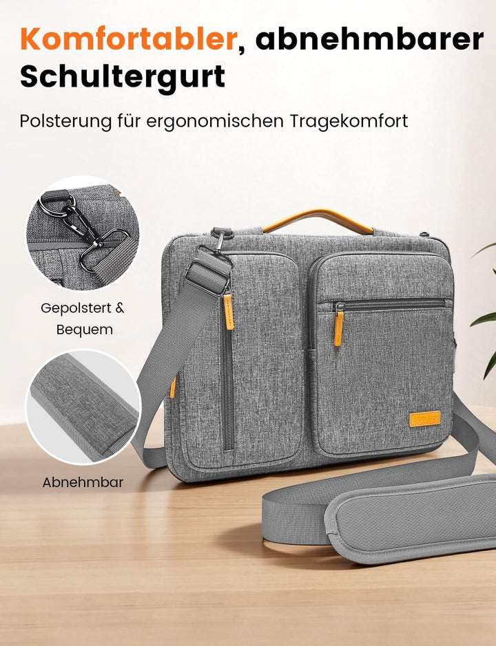DOMISO 17,3 zoll Laptop Tasche Herren Laptoptasche Business Laptop-taschen Laptophülle Notebooktasch