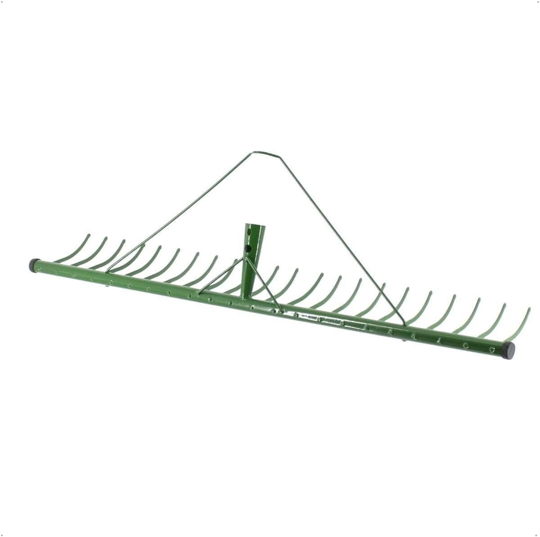 Rekord Heurechen mit 22 Zinken Breite 80 cm aus Stahl, pulverbeschichtet - ohne Stiel, Laubrechen, R