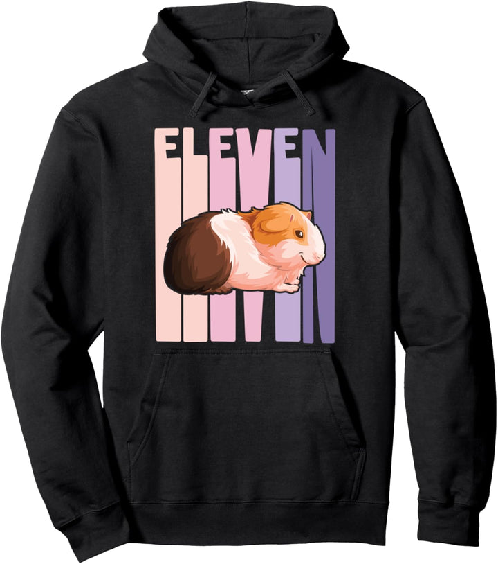 11. Geburtstag Mädchen süsses Meerschweinchen 11 Jahre alt Pullover Hoodie