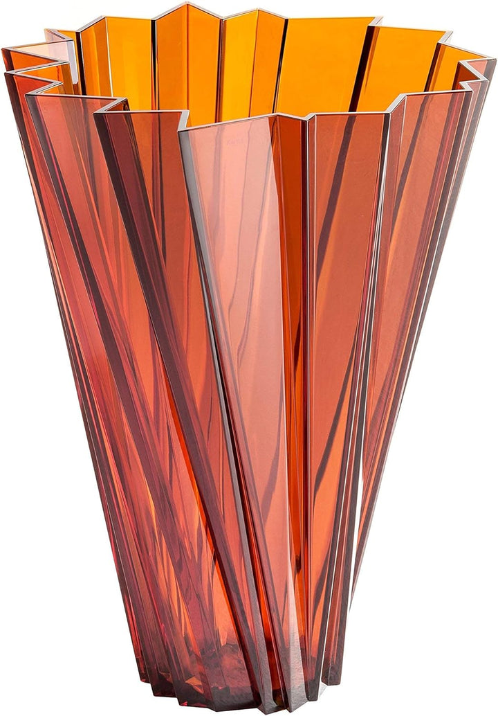 Kartell 1229AM Vase Shanghai, bernstein Ambra, Ambra