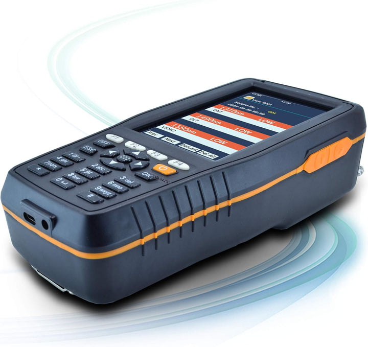 1310/1490 / 1550nm tragbares optisches PON-Leistungsmessgerät, tragbares PON-Glasfaserkabeltester-We