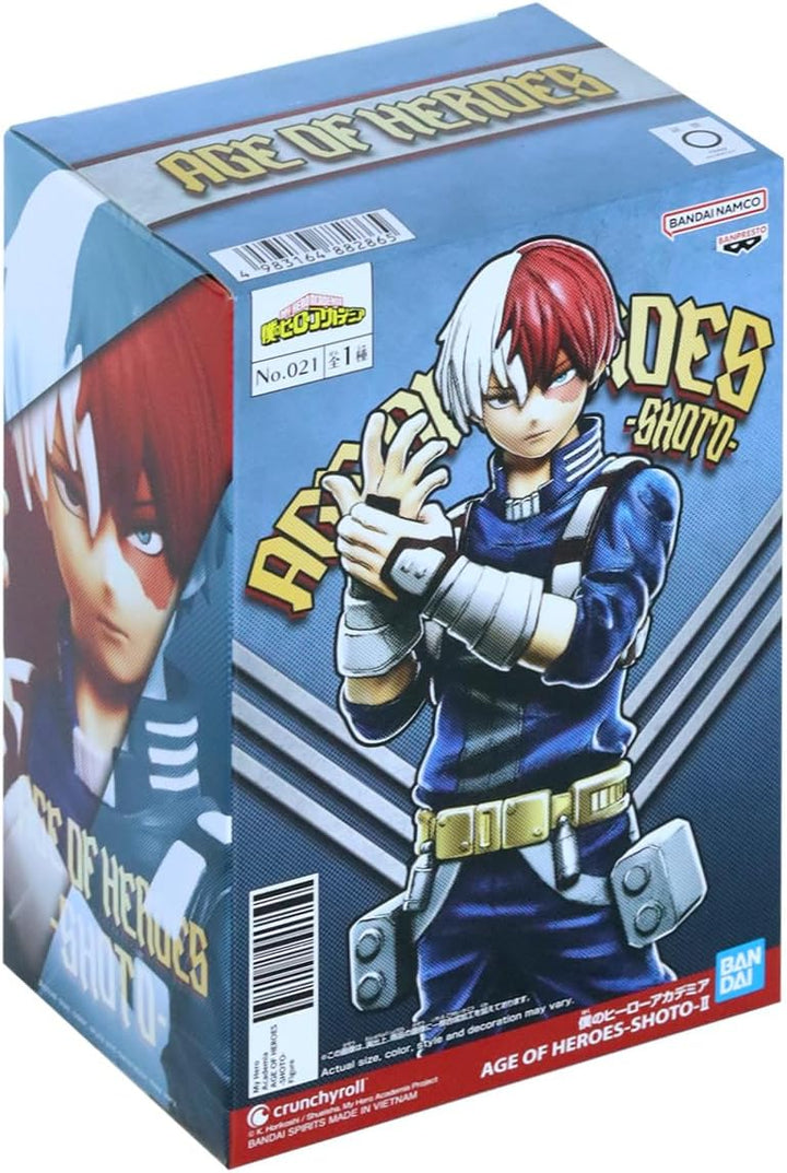 BANPRESTO, Shoto II My Hero Academia Actionfigur Age of Heroes 17 cm, Mehrfarbig BP88286