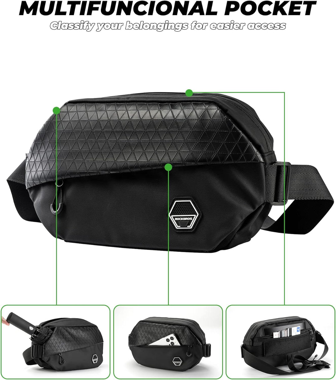 ROCKBROS Fahrrad Lenkertasche Vordertasche Motorrad Umhängetasche Multifunktional Tasche Herren/Dame
