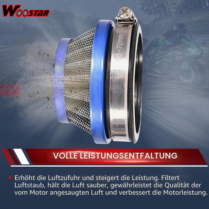 WOOSTAR 19mm Vergaser with Luftfilter Dichtung Versammlung Ersatz für 2 Stroke 47ccm 49ccm Mini ATV