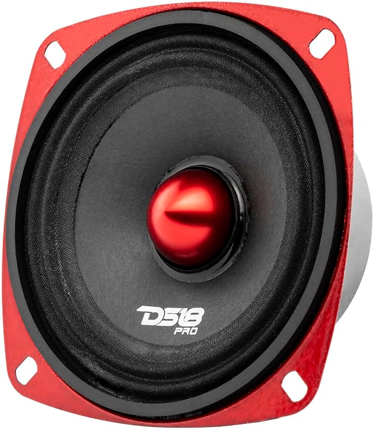 DS18 1 PRO-X4.4BMSL Mitteltöner 10 cm 100 mm 4" Durchmesser, 100 Watt rms und 200 Watt max, Impedanz